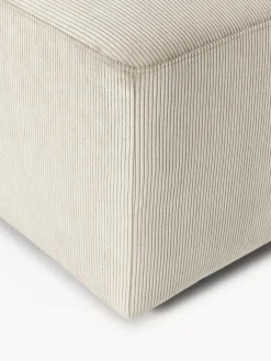 Puf reposapiés de pana Melva, An 99 x F 42 cm