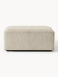 Puf reposapiés de pana Melva, An 99 x F 72 cm