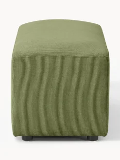 Puf reposapiés de pana Melva, An 99 x F 42 cm