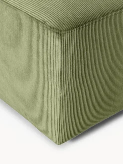 Puf reposapiés de pana Melva, An 99 x F 42 cm