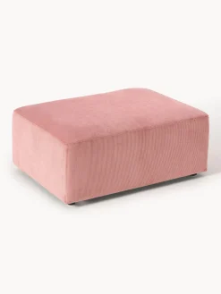 Puf reposapiés de pana Melva, An 99 x F 72 cm