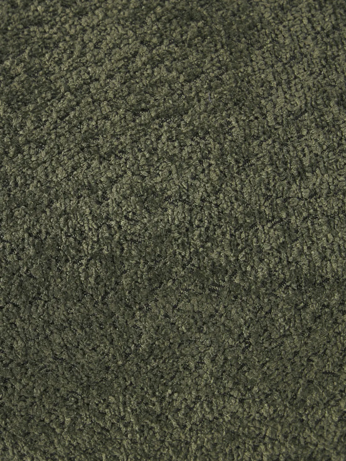 Puf reposapiés grande de borreguillo bouclé Alba