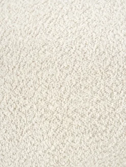 Puf reposapiés grande de borreguillo bouclé Alba