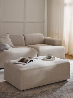 Puf reposapiés grande Melva, 116 x 72 cm