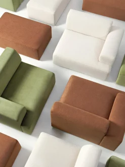 Puf reposapiés Melva, 99 x 72 cm