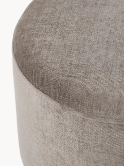 Puf reposapiés tapizado con patas en look de mármol Lino