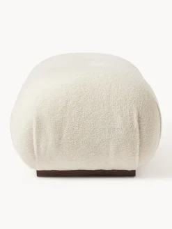 Puf reposapiés tapizado en borreguillo Stanley