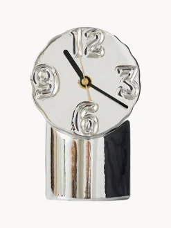 Reloj de cerámica artesanal con cromo Retro