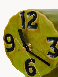 Reloj de mesa de cerámica pintado a mano Retro