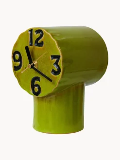 Reloj de mesa de cerámica pintado a mano Retro