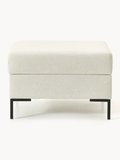 Reposapiés puf con espacio de almacenamiento Luna