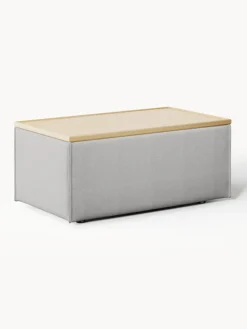 Reposapiés puf con espacio de almacenamiento Lennon