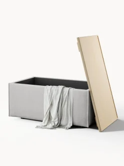 Reposapiés puf con espacio de almacenamiento Lennon