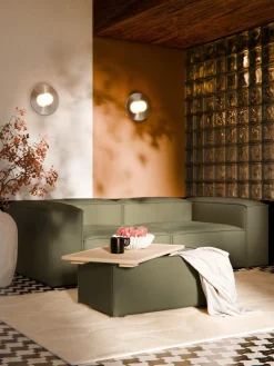 Reposapiés puf con espacio de almacenamiento Lennon