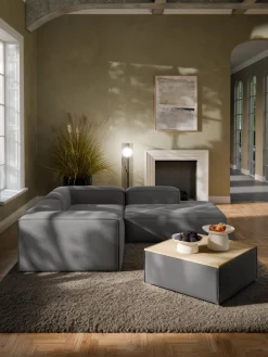 Reposapiés puf con espacio de almacenamiento Lennon