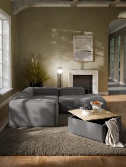 Reposapiés puf con espacio de almacenamiento Lennon