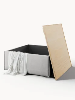 Reposapiés puf con espacio de almacenamiento Lennon