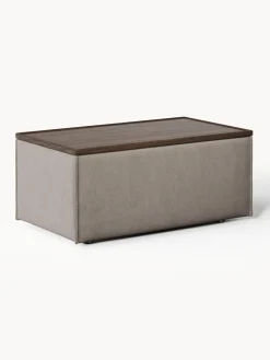 Reposapiés puf con espacio de almacenamiento Lennon