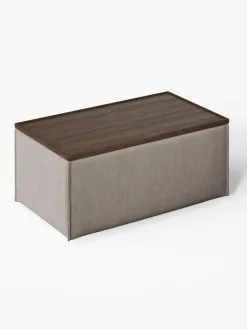 Reposapiés puf con espacio de almacenamiento Lennon