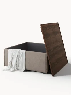 Reposapiés puf con espacio de almacenamiento Lennon