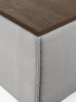 Reposapiés puf con espacio de almacenamiento Lennon