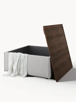 Reposapiés puf con espacio de almacenamiento Lennon