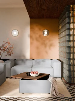 Reposapiés puf con espacio de almacenamiento Lennon