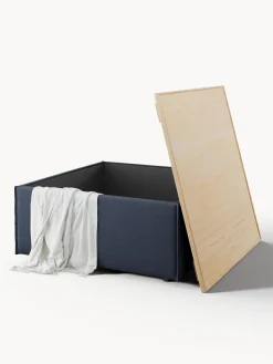 Reposapiés puf con espacio de almacenamiento Lennon