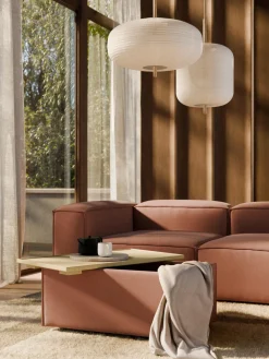 Reposapiés puf con espacio de almacenamiento Lennon