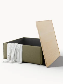 Reposapiés puf con espacio de almacenamiento Lennon