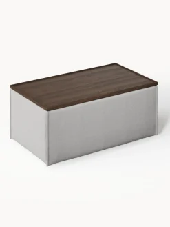 Reposapiés puf con espacio de almacenamiento Lennon