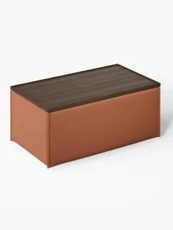 Reposapiés puf con espacio de almacenamiento Lennon