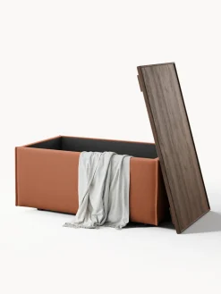 Reposapiés puf con espacio de almacenamiento Lennon