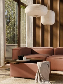 Reposapiés puf con espacio de almacenamiento Lennon