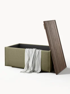 Reposapiés puf con espacio de almacenamiento Lennon