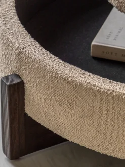 Reposapiés puf con espacio de almacenamiento Cercola