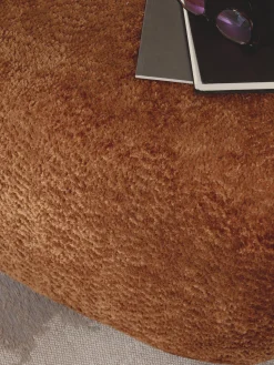 Reposapiés puf de borreguillo bouclé Wolke