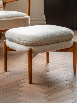 Reposapiés puf de borreguillo Datsun