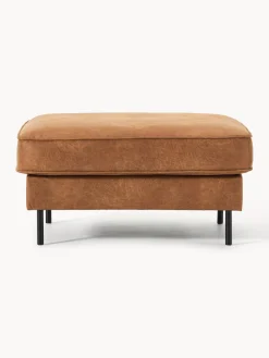 Reposapiés puf de cuero reciclado Hunter