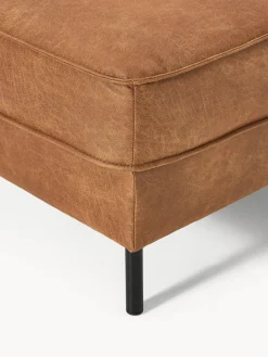 Reposapiés puf de cuero reciclado Hunter