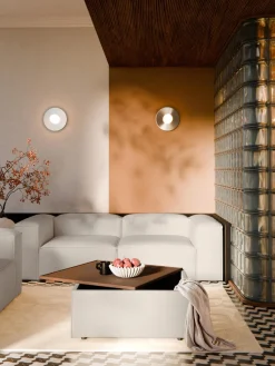 Reposapiés puf de mezcla de lino con espacio de almacenamiento Lennon