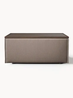 Reposapiés puf de pana con espacio de almacenamiento Lennon