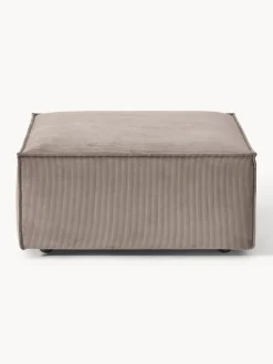 Reposapiés puf de pana Lennon