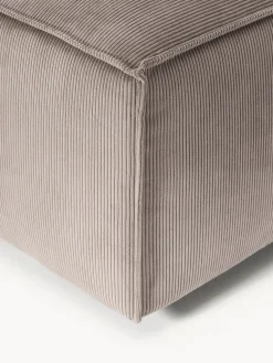 Reposapiés puf de pana Lennon