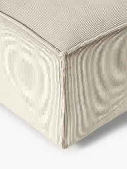 Reposapiés puf de pana Lennon