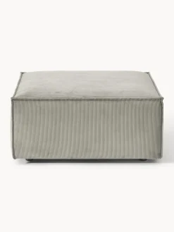 Reposapiés puf de pana Lennon