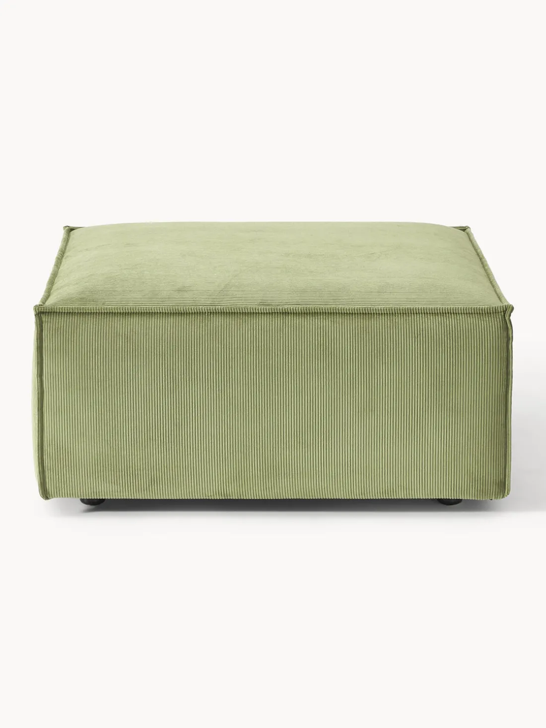 Reposapiés puf de pana Lennon