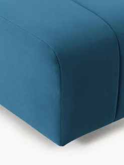 Reposapiés puf de terciopelo Lena