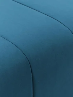 Reposapiés puf de terciopelo Lena