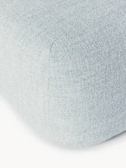Reposapiés puf en tejido bouclé Wolke